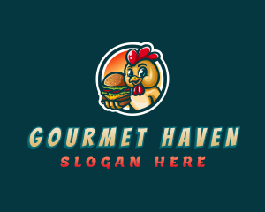 Chicken Burger Diner logo design