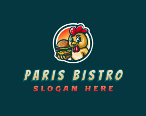 Chicken Burger Diner logo design