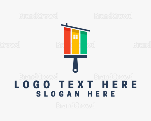 House Paint Brush Logo