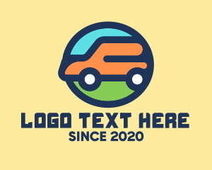 Van - Auto Car Circle logo design