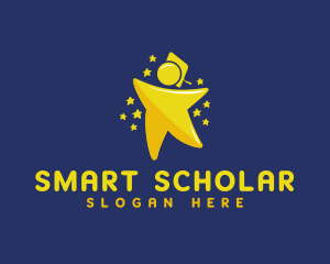 Student - Gold Star Student logo design