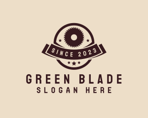 Carpentry Saw Blade Tool logo design