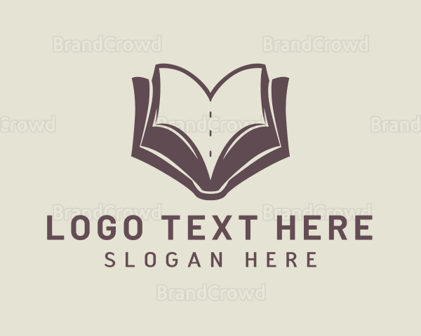 Book Publisher Letter V Logo