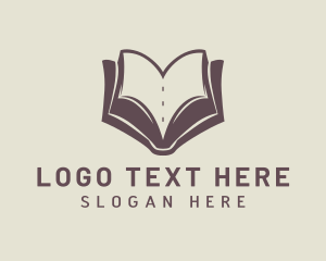 Library - Book Publisher Letter V logo design