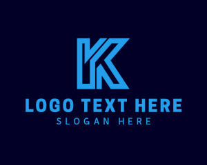 Computer - Generic Company Letter K logo design