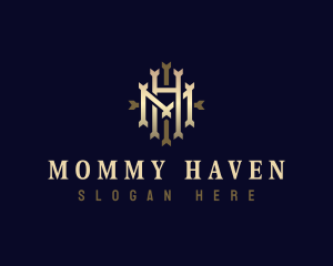 Premium Company Letter HM logo design