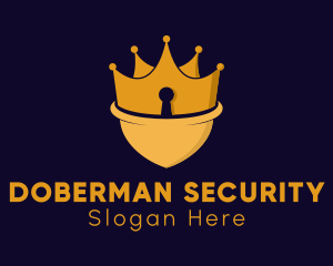 Crown Security Shield  logo design