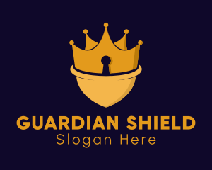 Crown Security Shield  logo design