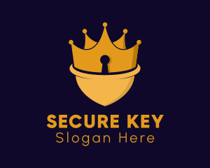Password - Crown Security Shield logo design