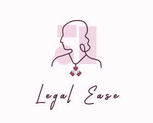 Crystal - Lady Gem Necklace logo design