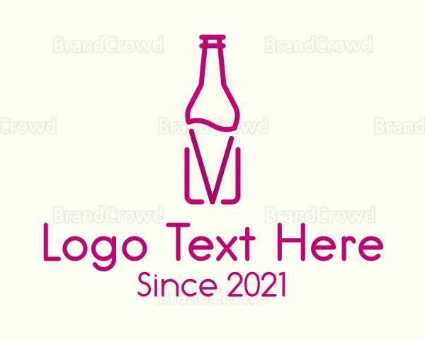 Wine Holder Bottle Logo