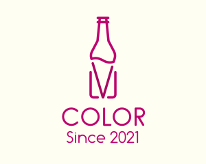 Wine Bottle - Wine Holder Bottle logo design