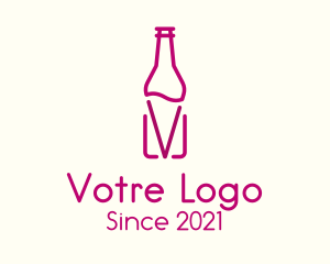 Bar - Wine Holder Bottle logo design