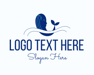 Whale Watching - Blue Humpback Whale logo design