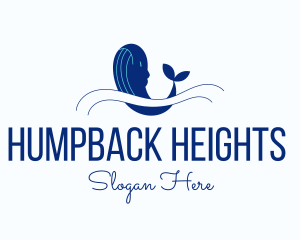 Humpback - Blue Humpback Whale logo design