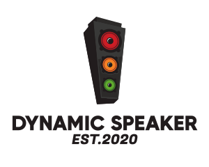 Speaker - Traffic Light Speaker logo design