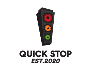 Stop - Traffic Light Speaker logo design