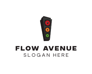 Traffic Light Speaker logo design