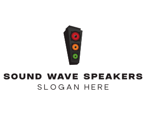 Traffic Light Speaker logo design