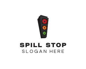 Traffic Light Speaker logo design