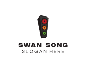 Traffic Light Speaker logo design