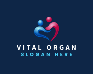 Human Heart Organization logo design