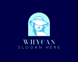 Woman Stylist Hat Logo