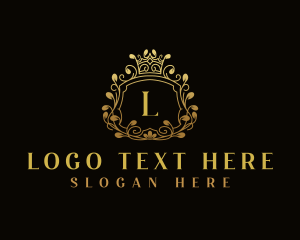 Gold - Elegant Ornamental Crest logo design