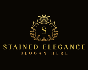 Elegant Ornamental Crest logo design