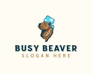 Beaver Wildlife New Jersey logo design