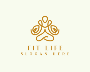 Yoga Fitness Meditation logo design