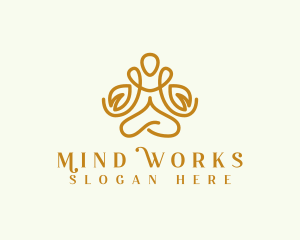 Yoga Fitness Meditation logo design