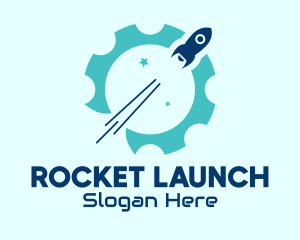 Rocket Space Engineering logo design