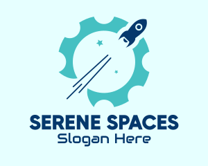 Rocket Space Engineering logo design