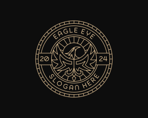 Luxury Eagle Crest logo design