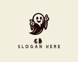 Spirit - Creepy Halloween Ghost logo design