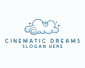 Cute Quirky Cloud logo design