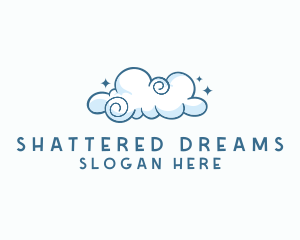 Cute Quirky Cloud logo design