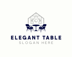 Table - Chair Table Window logo design