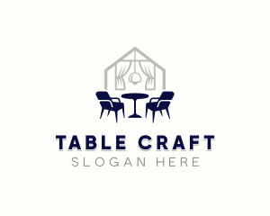 Table - Chair Table Window logo design