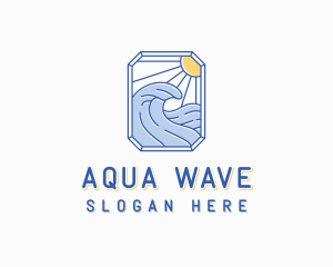 Wave Surfer Resort logo design