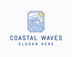 Wave Surfer Resort logo design