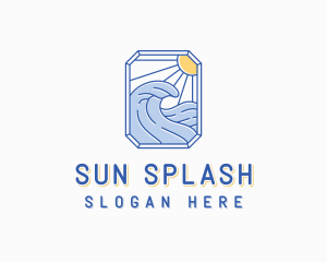 Wave Surfer Resort logo design