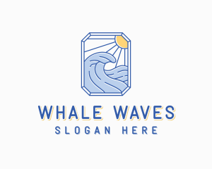 Wave Surfer Resort logo design