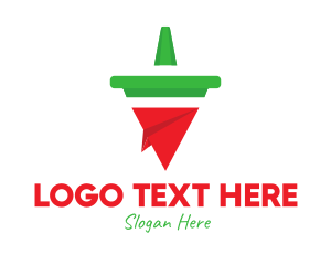 Vegetarian - Geometric Chili Pepper logo design