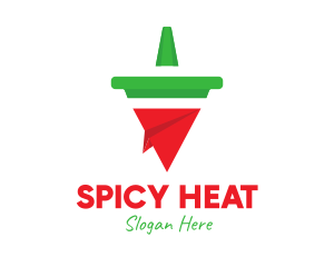 Chilli - Geometric Chili Pepper logo design