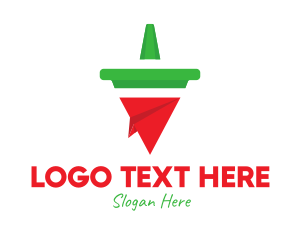 Mexican Restaurant - Geometric Chili Pepper logo design