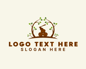 Axe - Wood Axe Woodworking logo design