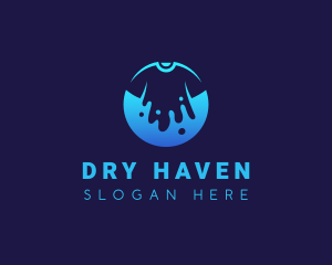 Washing Laundry Clothes logo design