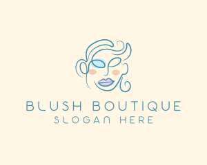 Blush - Beauty Glamor Woman Cosmetics Trend logo design